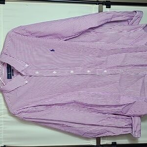 Ralph. Lauren, SizeXXL Men’s, Purple and White Button Down Shirt